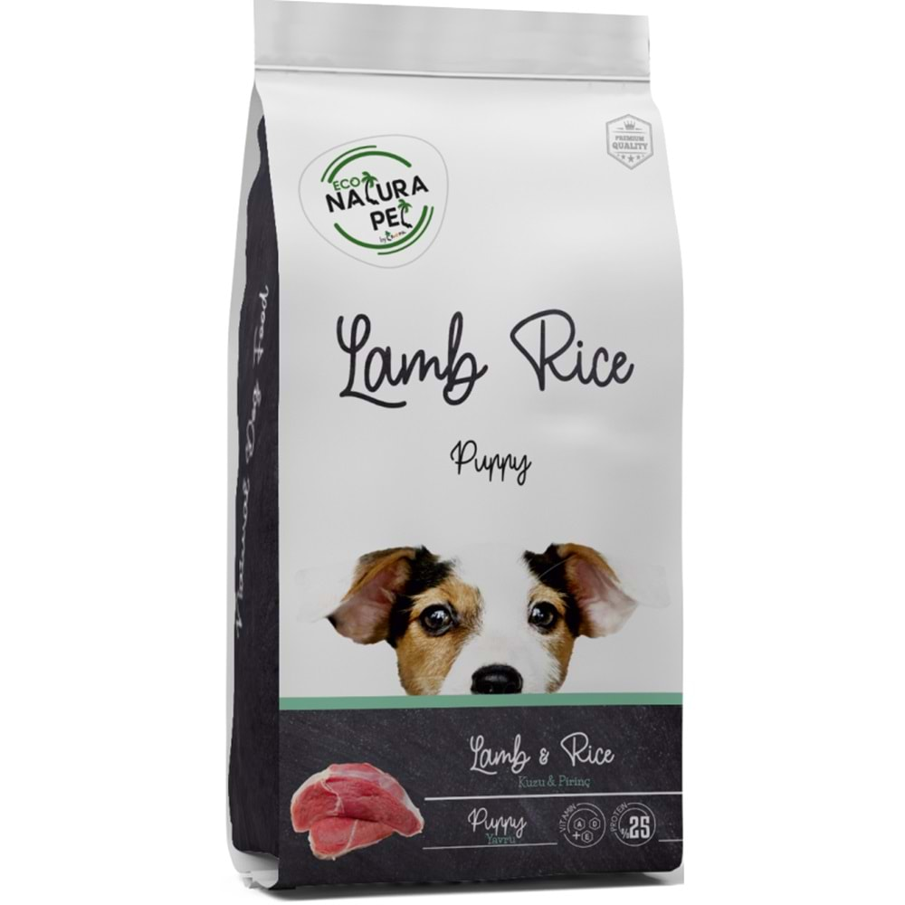 Eco Natura Pet Kuzu Etli & Pirinçli Yavru Köpek Maması 1,5 Kg