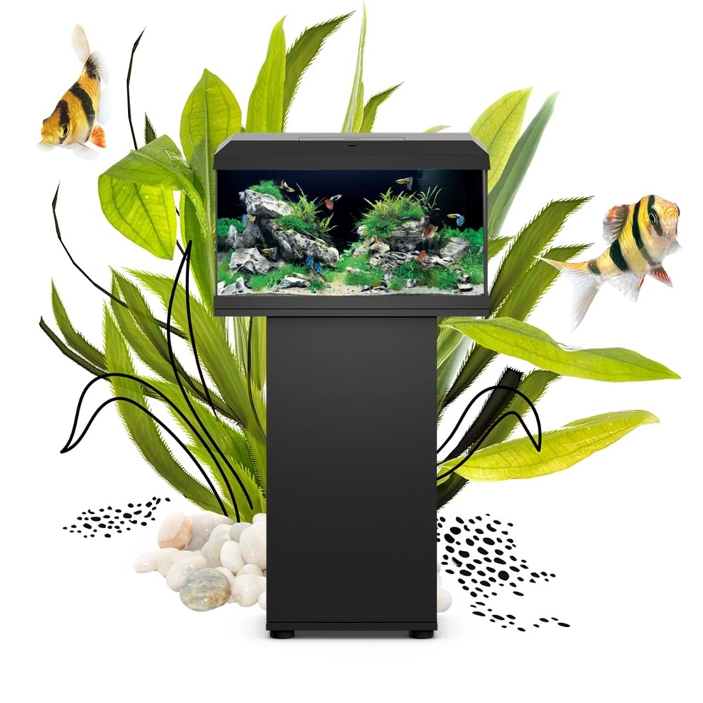 Juwel Akvaryum Komple Set Primo 60 2.0 Siyah 61X31X37 Cm 57L (TEK RENK)