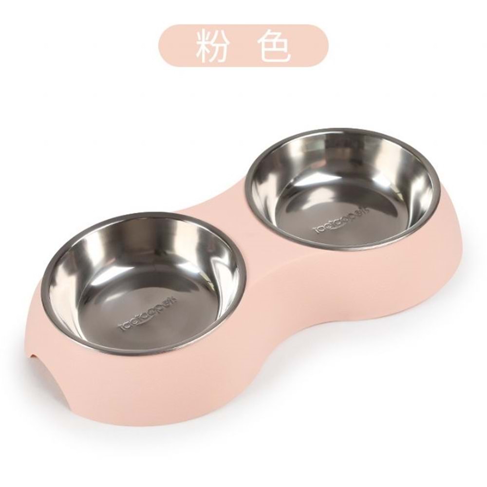 NUNBELL MELAMİN ÇELİK MAMA KABI İKİLİ 4008140