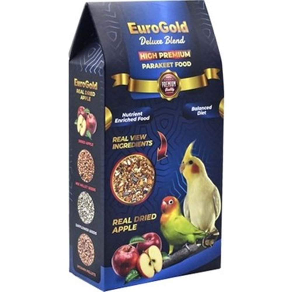 EuroGold Deluxe Paraket Yemi Elmalı 1000 Gr