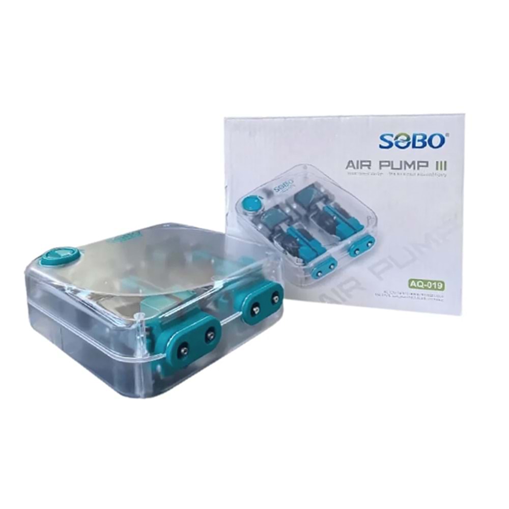 Sobo Hava Motoru Şeffaf Kasa 12W 4 x 6 Lt/Min