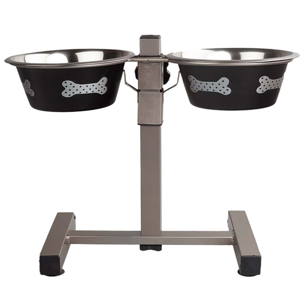 Fancy Paws Addt2B(Bn) 2 Qt Ayaklı Mama Su Kabı Seti