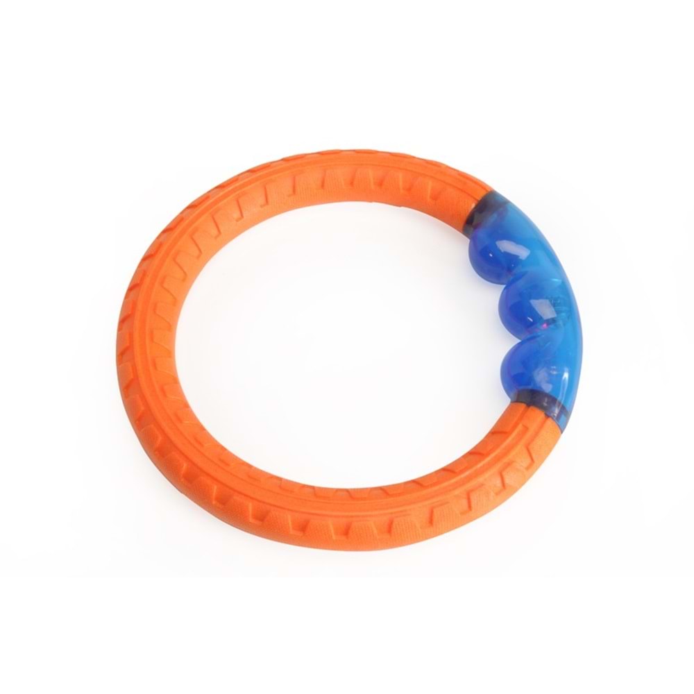 Dog toy - TPR ring, orange, diam. 25.5cm