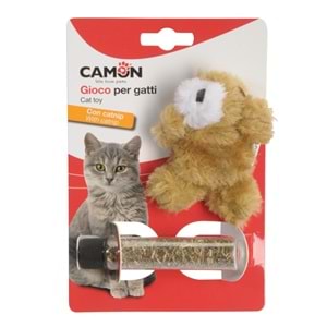 Camon Catnip Koyulabilen Çita, Ayı ve Balık Peluş Oyuncak 10cm