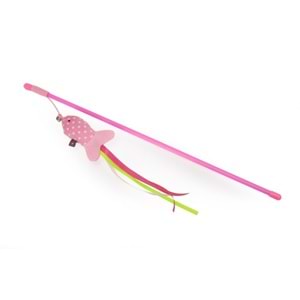 Camon Kedi Oyuncağı Zilli Balıklı Olta, 48cm