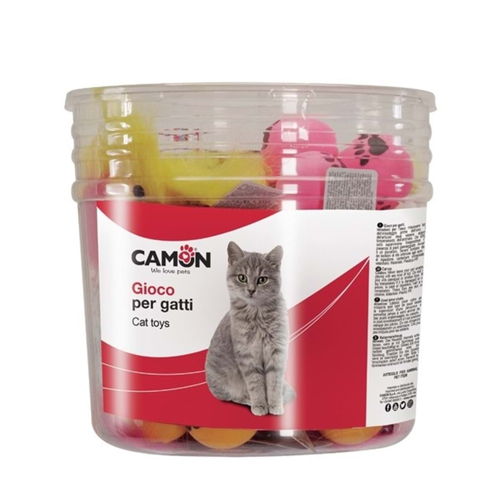 Camon Kedi Oyuncağı Top 3,5 cm 38li