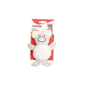 Cat toy, polyester and cotton, 3 pigs approx. 16cm