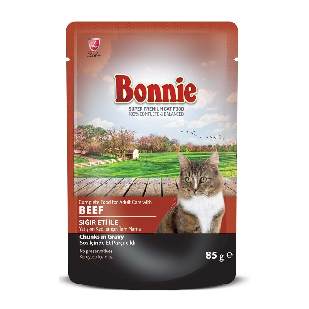 BONNIE KONSERVE POUCH STERİLİZE BİFTEK 85 GR