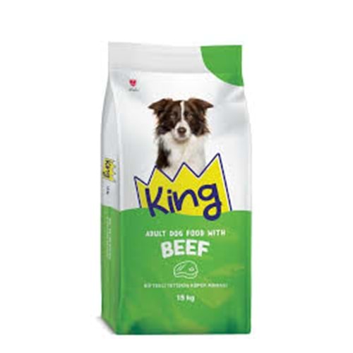 King Etli Yetişkin Köpek Maması 15 kg