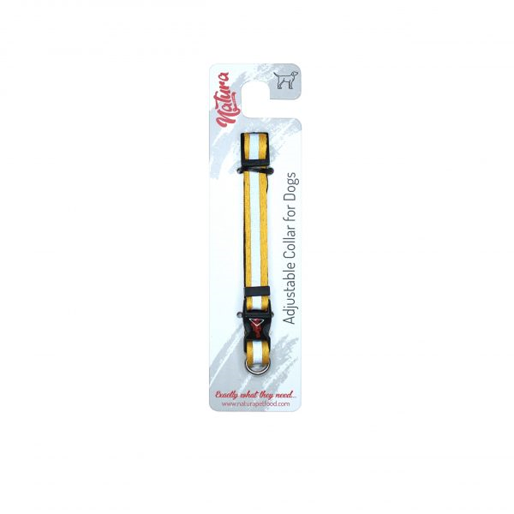 Natura Reflektörlü Köpek Boyun Tasması M / L - Sarı