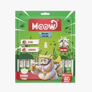 MOOW YENGEÇLI&ISTAKOZLU KEÇI SÜTLÜ 12GR X 30'LU KEDI KREMA ÖDÜLÜ