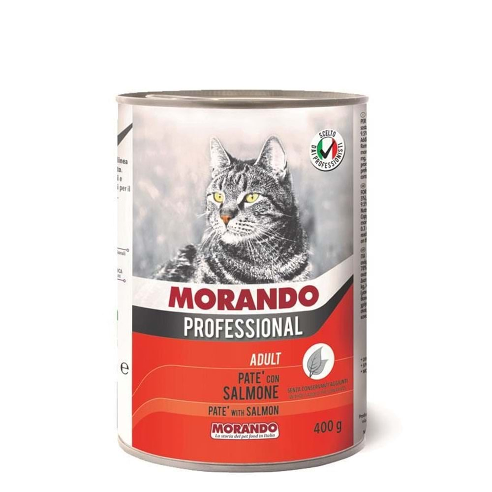 Morando Kedi Konservesi Ezme Somonlu 400 Gr