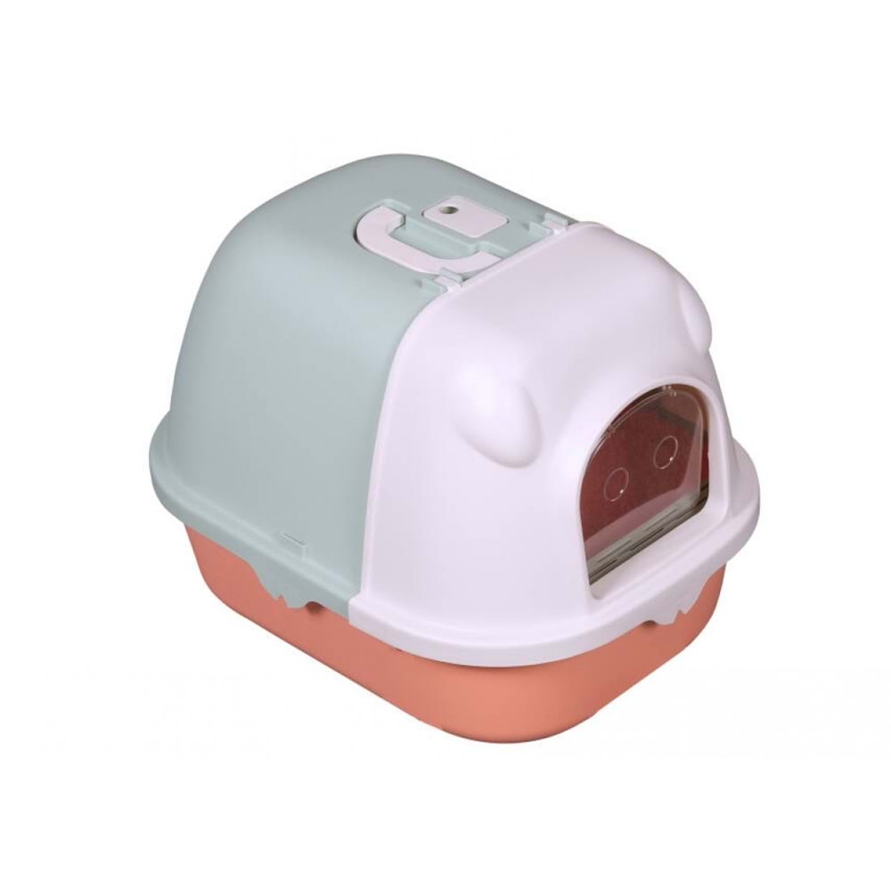 JCS KEDİ TUVALETİ FİLTRELİ KÜREKLİ 53*41*38