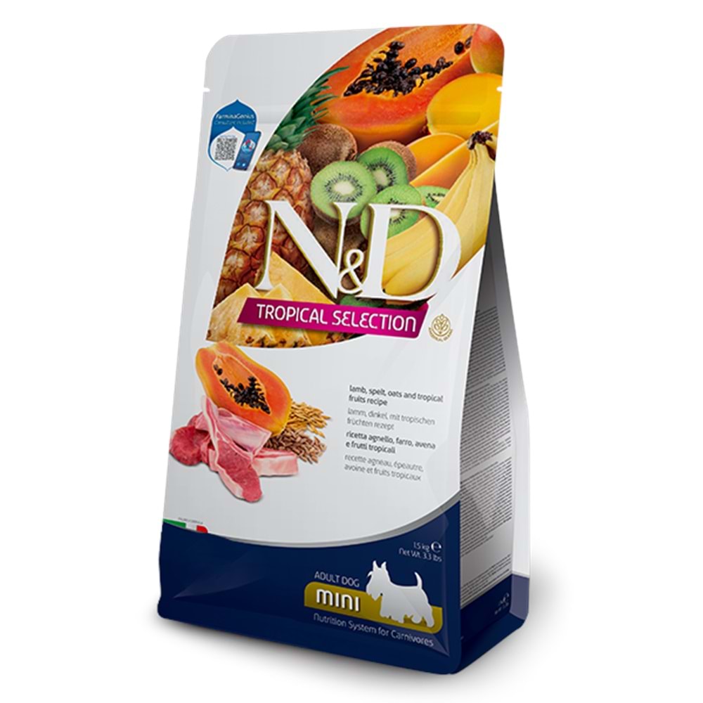N&D DOG TROPICAL SELECTION LAMB ADULT MINI 1,5KG