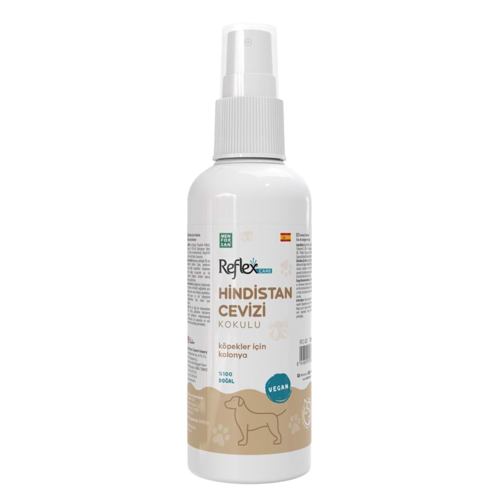 REFLEX CARE HİNDİSTAN CEVİZİ KOKULU KÖPEK KOLONYASI 125 ML