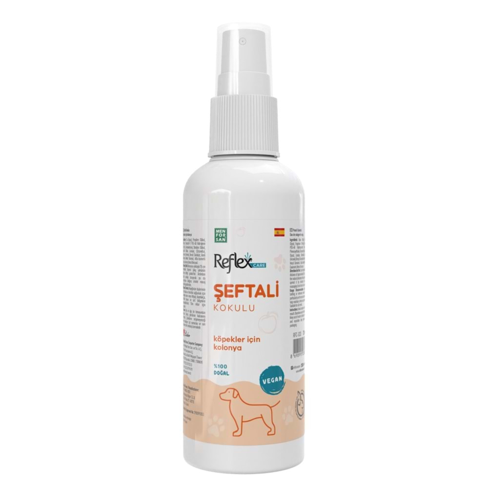 REFLEX CARE ŞEFTALİ KOKULU KÖPEK KOLONYASI 125 ML
