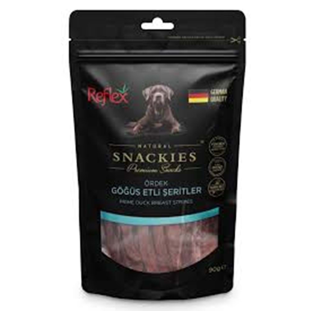 REFLEX SNACKIES ÖRDEK GÖĞÜS ETLİ ŞERİTLER 90 G