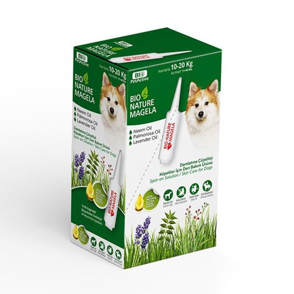 BİOPETACTİVE Nature Magela 3*3ml 10-20kg yeşil ense damlası