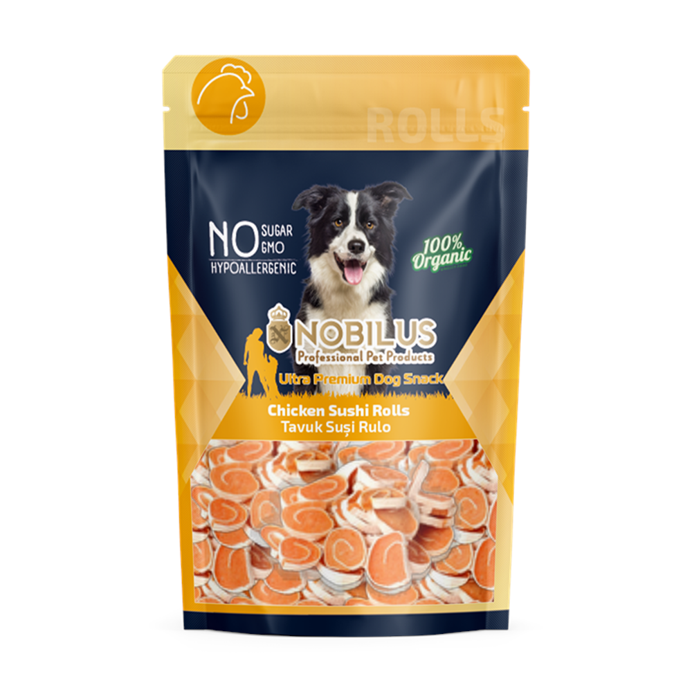 NOBİLUS TAVUK SUŞİ Köpek Ödülü 80Gr