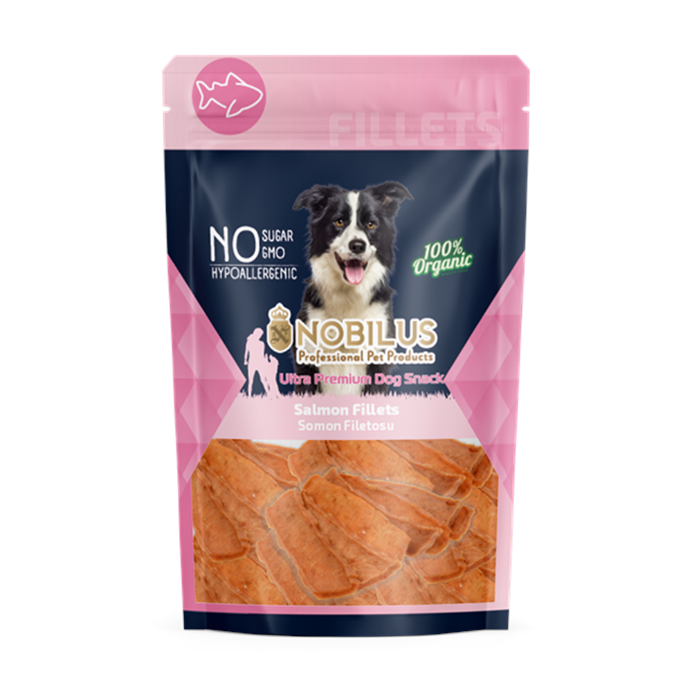 NOBİLUS YUMUŞAK SOMON FİLETO Köpek Ödülü 80Gr