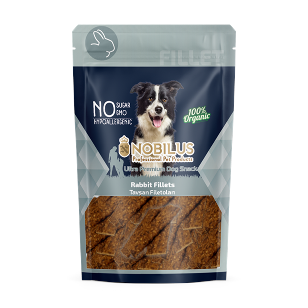 NOBİLUS YUMUŞAK TAVŞAN FİLETO Köpek Ödülü 80Gr