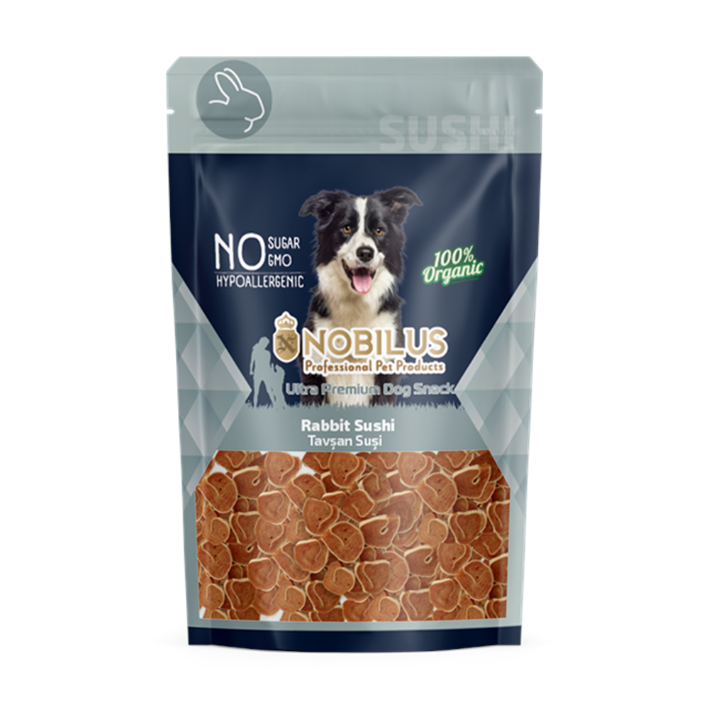 NOBİLUS TAVŞAN SUŞİ Köpek Ödülü 80Gr