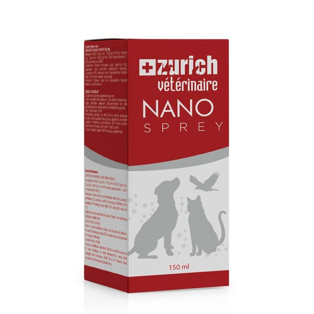 ZURİCH VETERİNAİRE NANO SPREY 150 ML