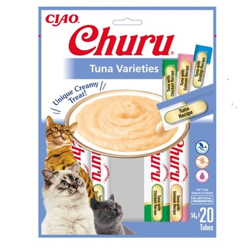 Ciao Churu Cream Ton Balığı Çeşitleri Kedi Ödül Kreması 20 x 14 Gr